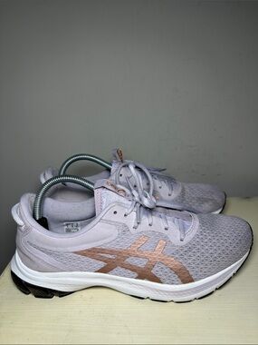 ASICSgel-kumo lyte 2 Lavender Mesh Running Shoes with Rose Gold logo